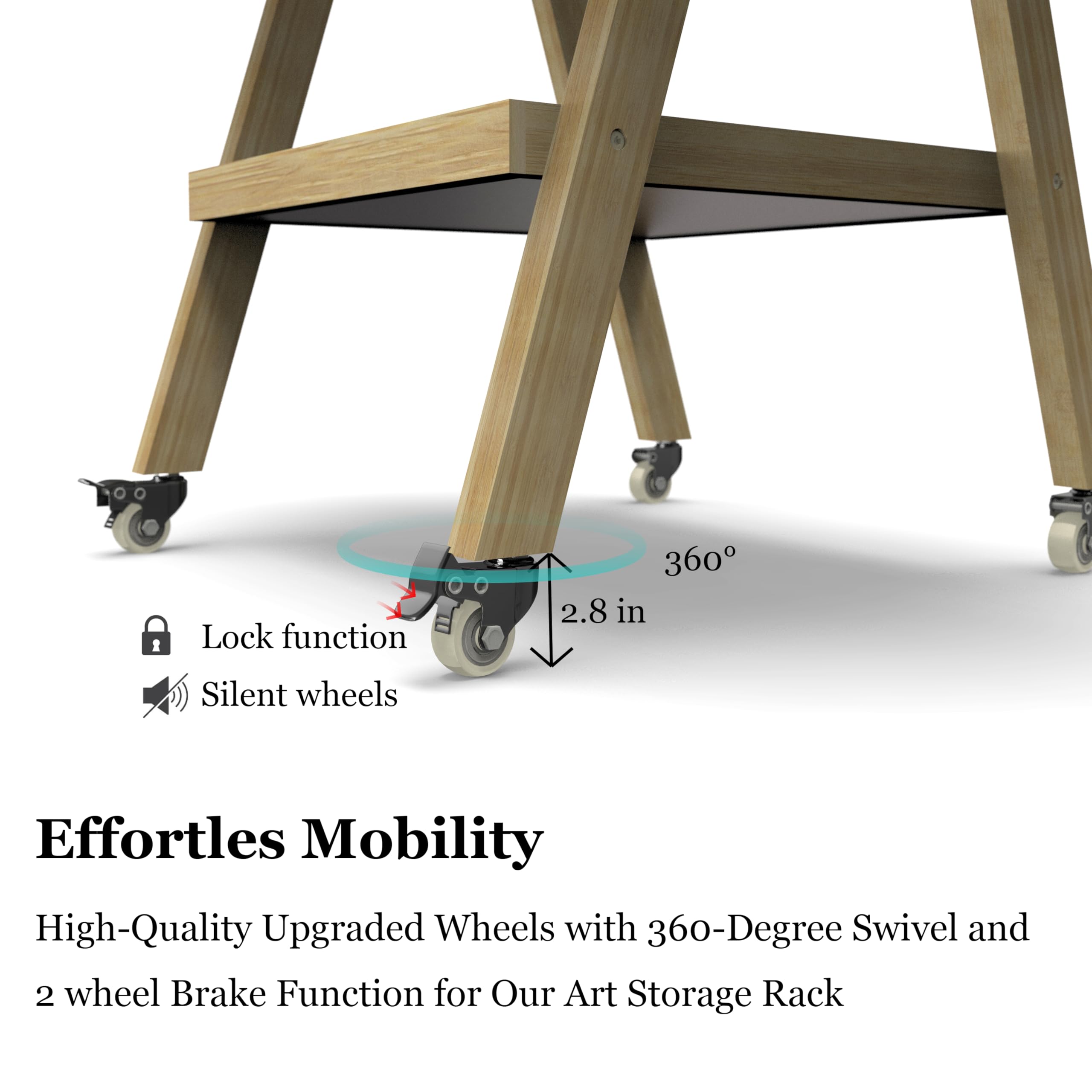 Amazon.co.jp: アート収納ラック キャスター付き収納オーガナイザー